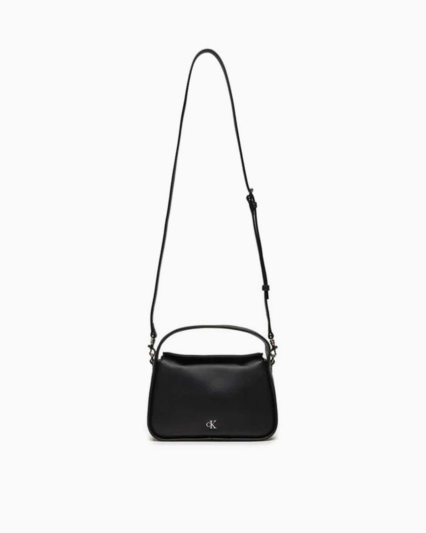 Calvin Klein Metal Mono Mini Logolu El Çantası Black