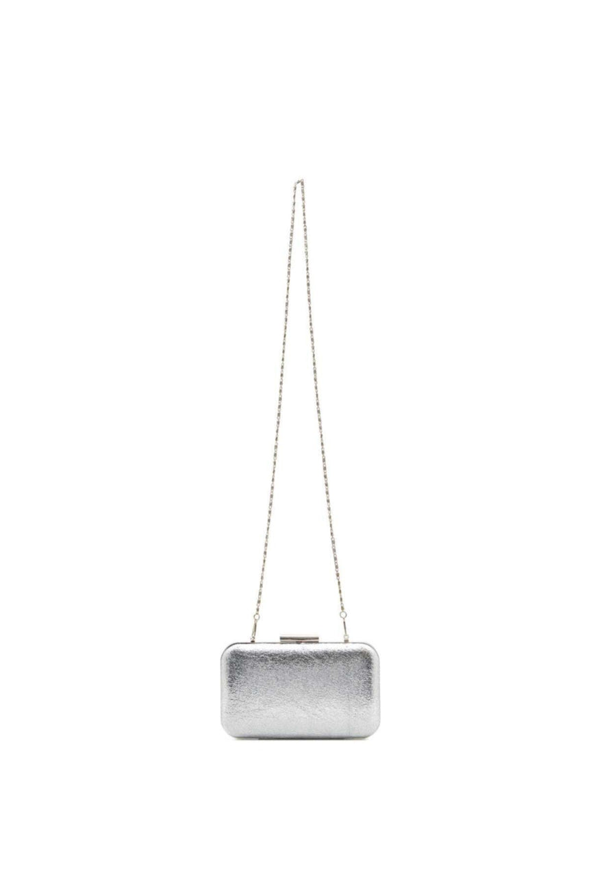 Axpe Bombeli Abiye Çanta Gümüş