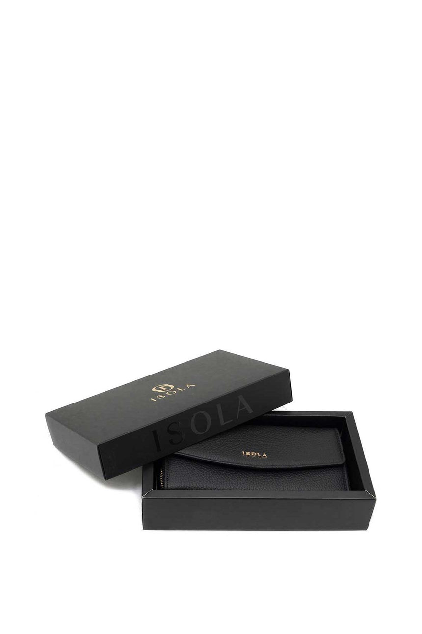 Isola Taylor Hakiki Deri Kadın Cüzdanı Siyah