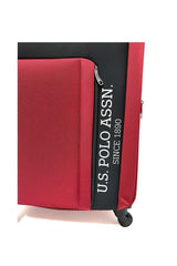 Us Polo Assn Orta Boy Kumaş Valiz Renkli