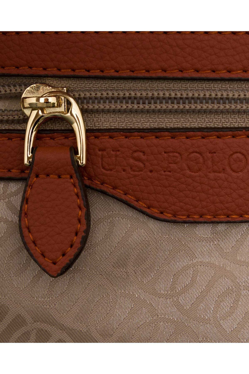 U.s Polo Assn Ön Cepli Çapraz Askılı Kadın Çantası Taba - Kiremit