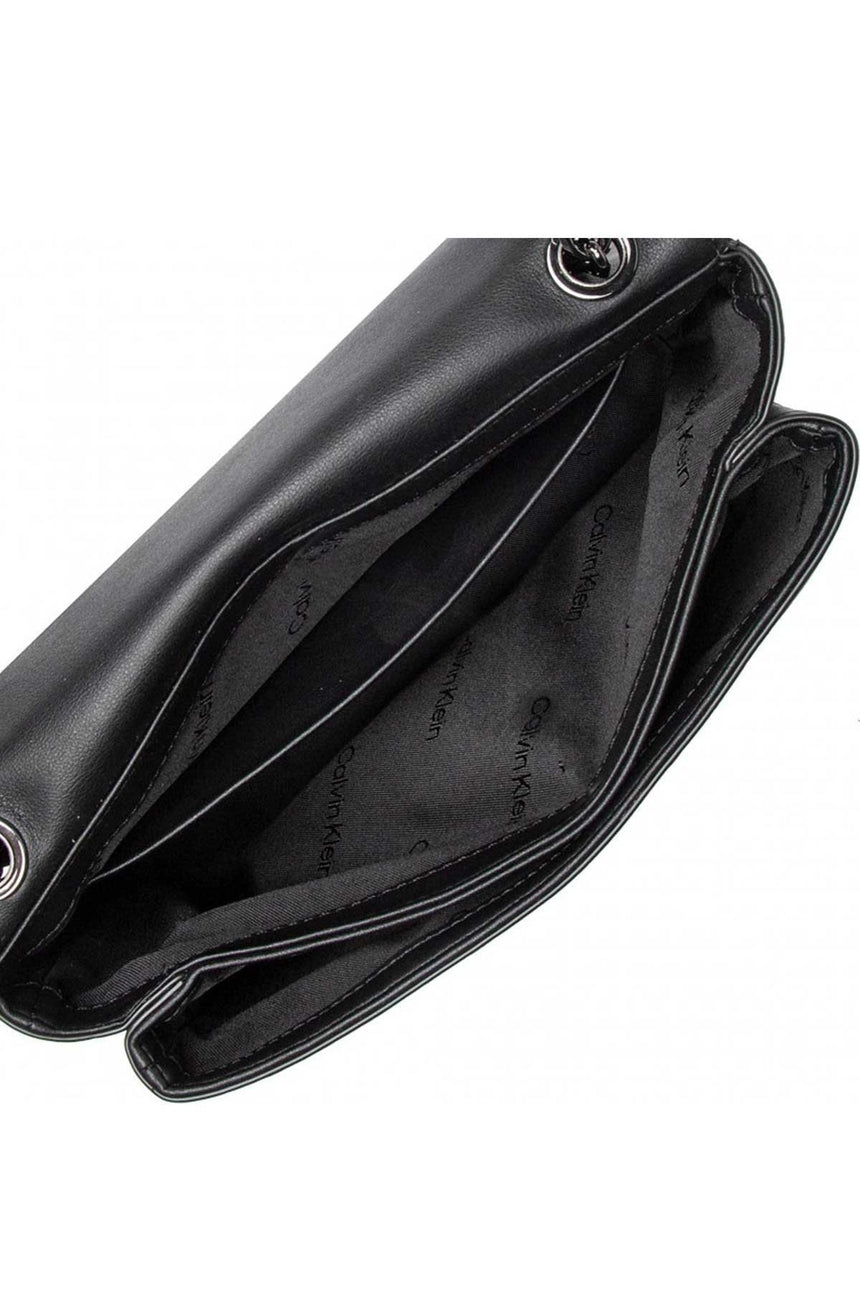 Calvin Klein Re-Lock Conv X Body Quilt Kadın Omuz Çantası CK Black