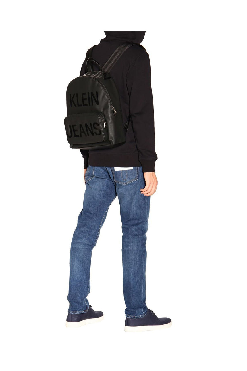 Calvin Klein Coated Logo Campus Bp 40 Sırt Çantası Black / Black