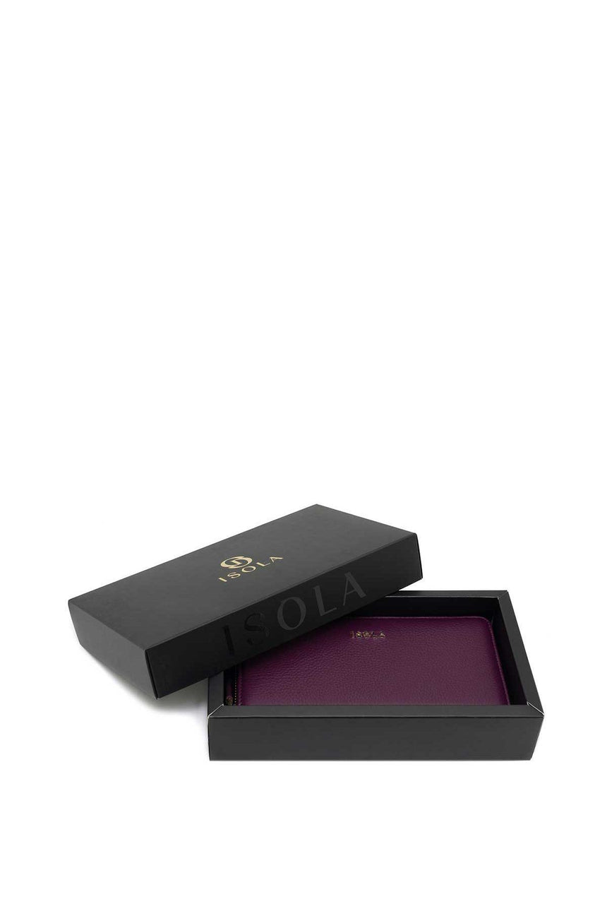 Isola Ella Kadın Hakiki Deri Cüzdan Mor