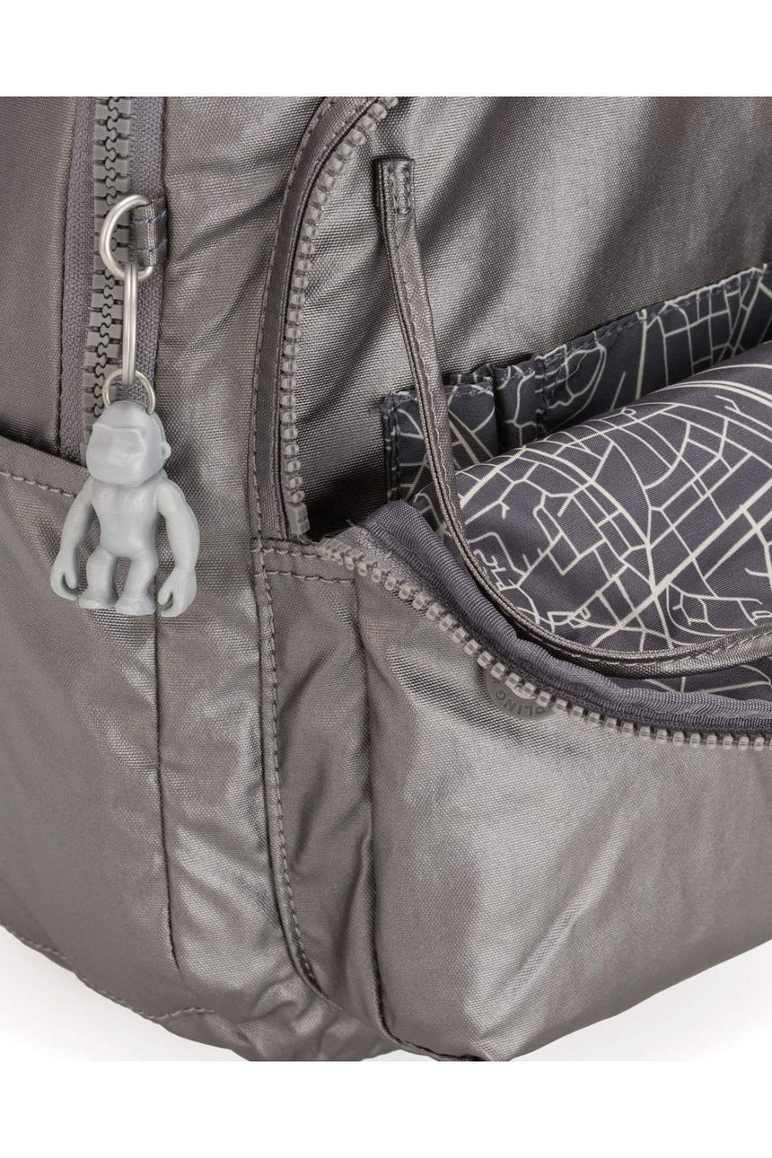 Kipling Seoul S Basic Plus Sırt Çantası Carbon Metallic