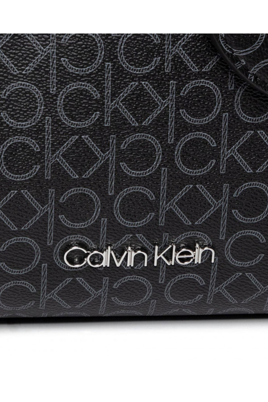 Calvin Klein Mono Shopper Md Kadın Kol Çantası Black Mono