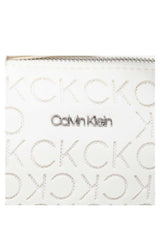 Calvin Klein Calvin Resort Shoulder Bag Mesh Kadın Omuz Çantası Ck White