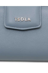 Isola Betsy Hakiki Deri Kadın Cüzdanı Açık Mavi
