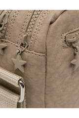 U.s Polo Assn Fermuarlı Ön Cepli Çapraz Askılı Kadın Çantası Açık Vizon