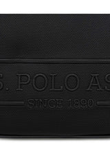 U.s Polo Assn Kabartma İkonik Logo Baskılı Çapraz Askılı Çanta Siyah - Siyah