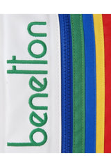 Benetton Ön Bölmeli Sırt Çantası Kırmızı - Yeşil