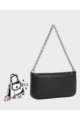 Calvin Klein Fermuarlı Zincir Askılı Kadın Omuz Çantası Black