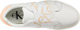 Calvin Klein Classic Cupsole Logo Baskılı Snekaers Bright White/Apricot Ice