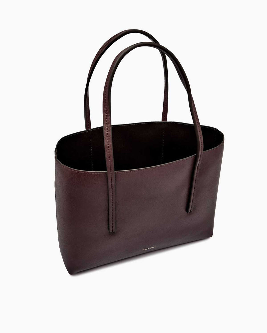 Calvin Klein Foil Logo Kadın Small Tote Çanta Fudge/Espresso