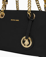 Us Polo Assn Zincir Detaylı El Çantası Siyah