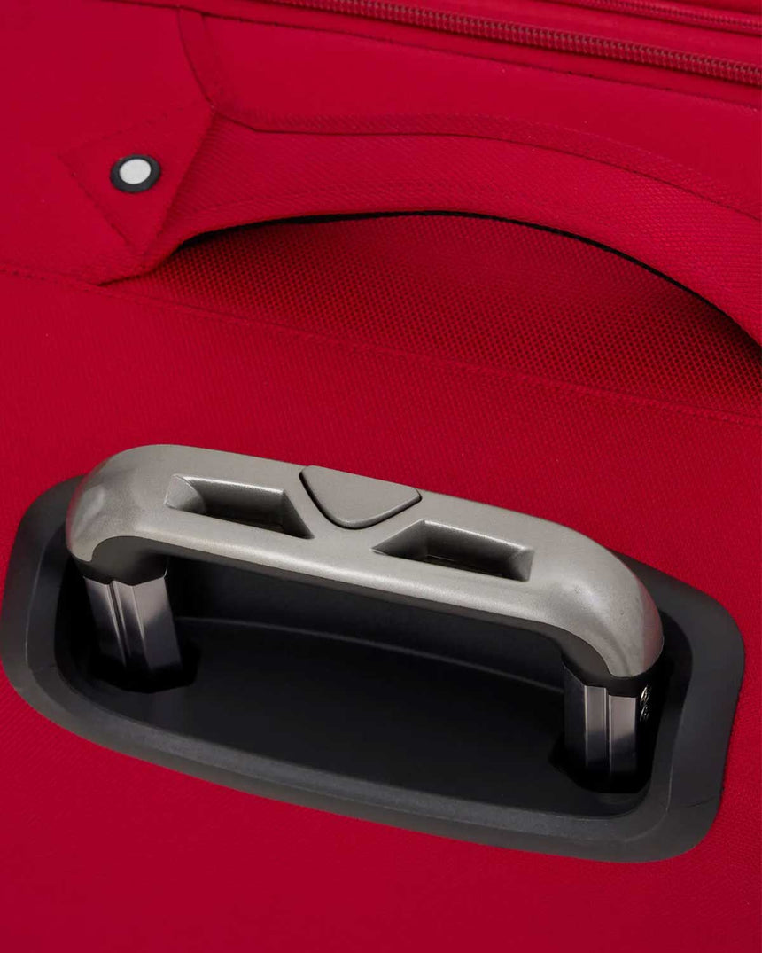 Us Polo Assn Şerit Detaylı Büyük Boy Valiz Kırmızı