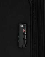 Us Polo Assn Geniş iş Hacimli Kabin Boy Kumaş Valiz Siyah