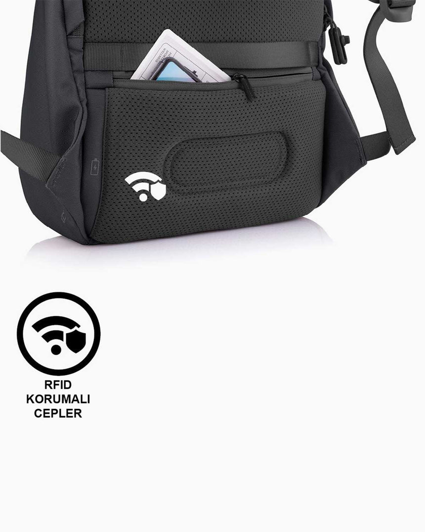 XD Design Bobby Soft Anti - Theft Sırt Çantası Black