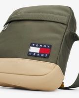 Tommy Hilfiger Ess Daily Squared Reporter Çapraz Askılı Çanta Pewter Green