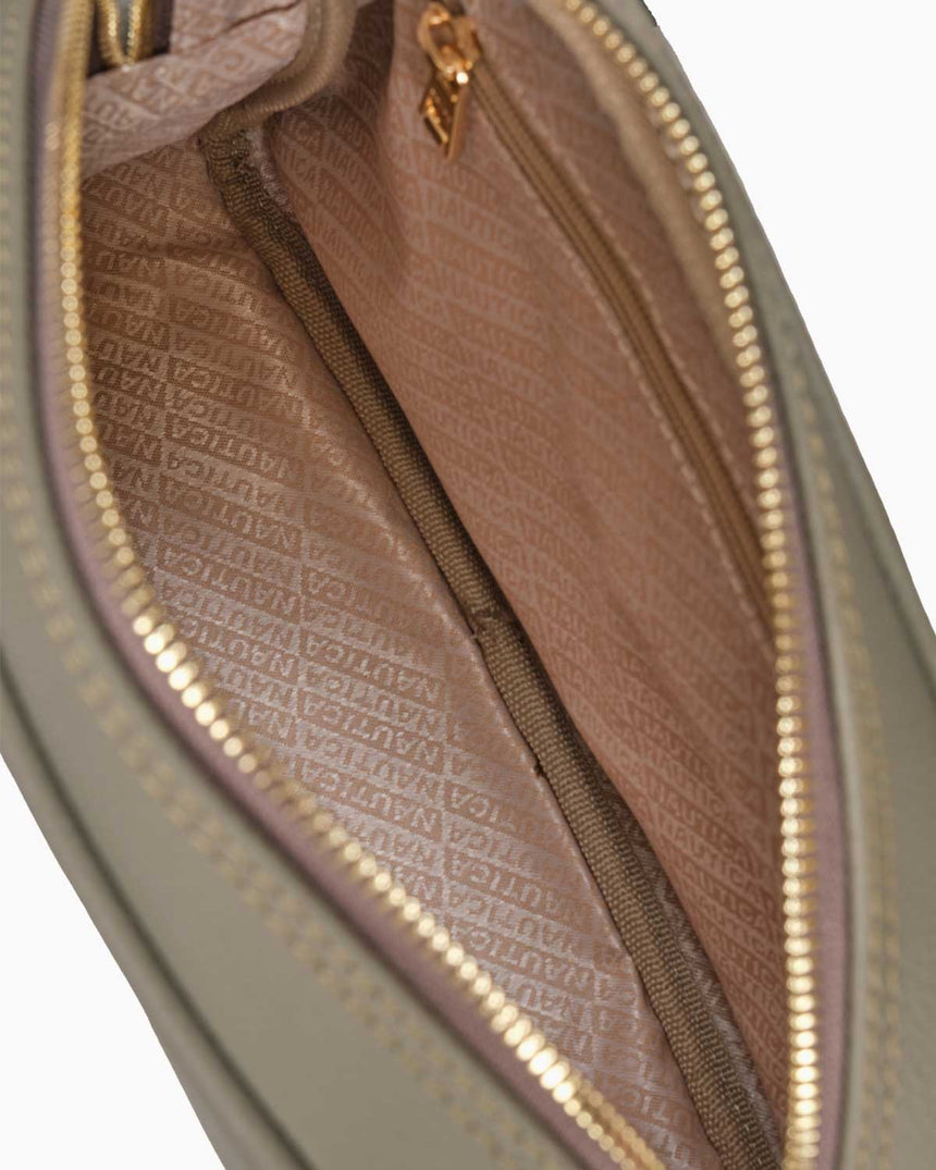 Nautica Mini Cüzdan Detaylı Çapraz Askılı Çanta Açık Haki