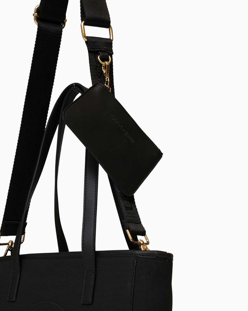 Us Polo Assn Mini Cüzdan Detaylı El Çantası Siyah