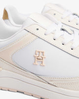 Tommy Hilfiger Casual Fashion Runner Sneaker White/Ivory Petal