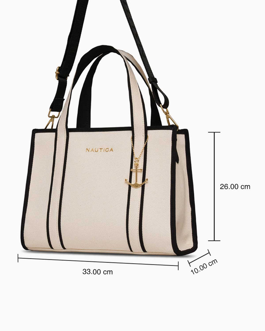Nautica El Çantası Bej - Siyah