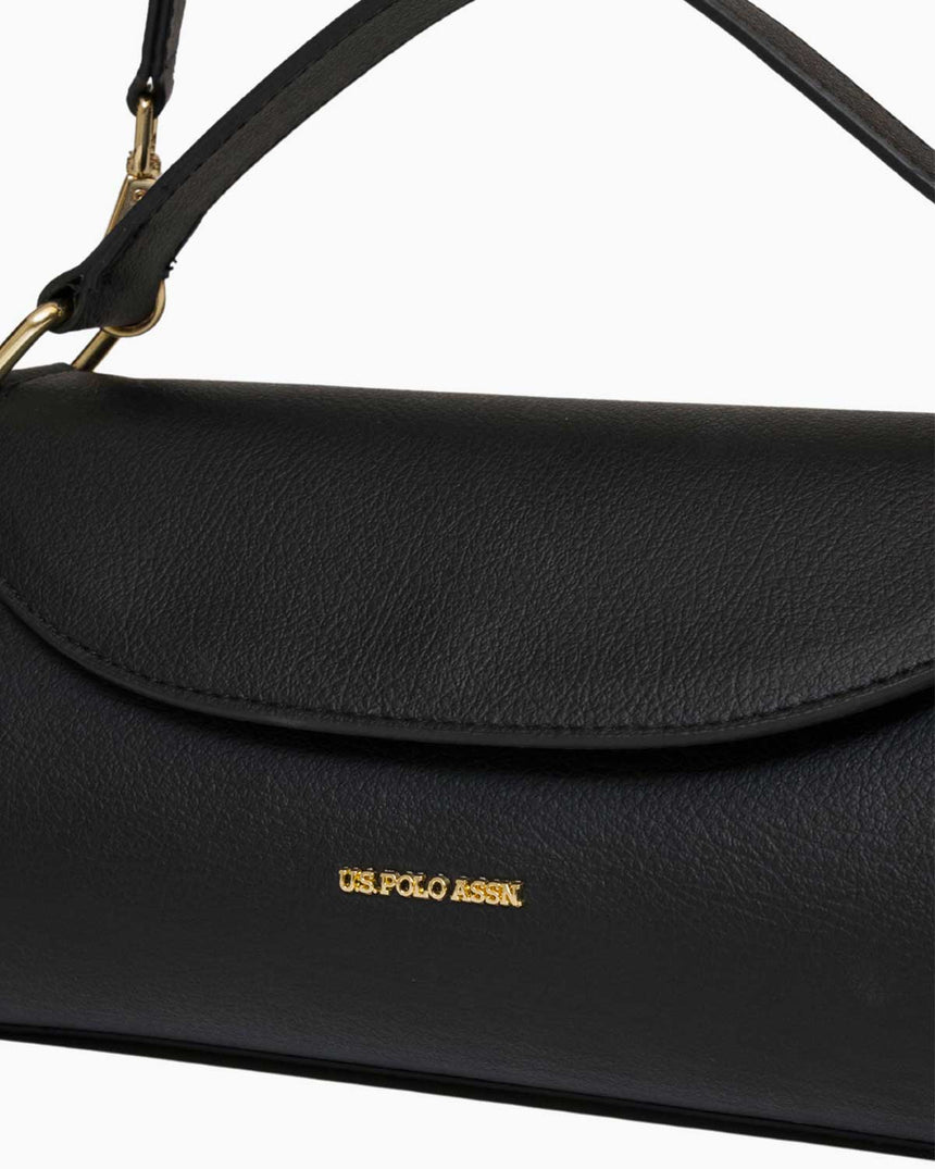 Us Polo Assn Mıknatıs Kapaklı El Çantası Siyah