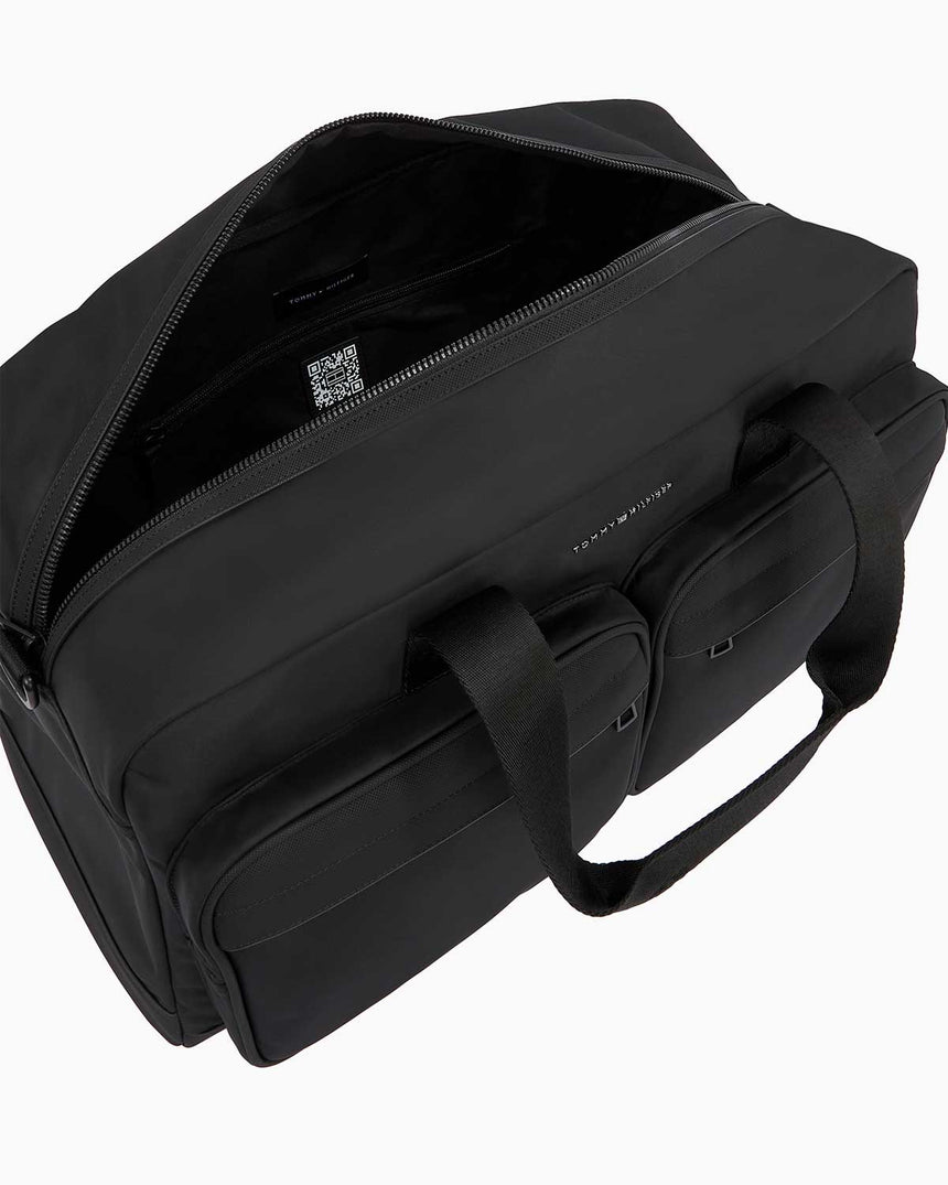 Tommy Hilfiger Repreve Duffle Weekender El Valizi Black