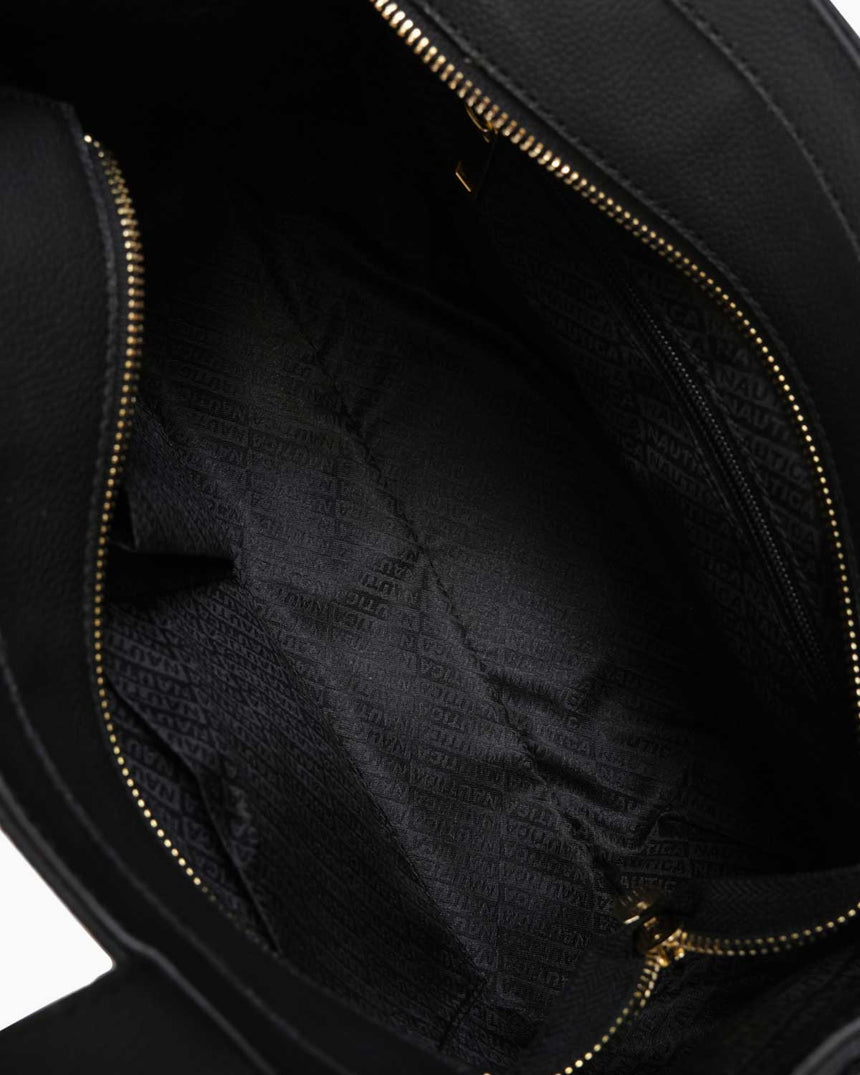 Nautica Logolu El Çantası Siyah