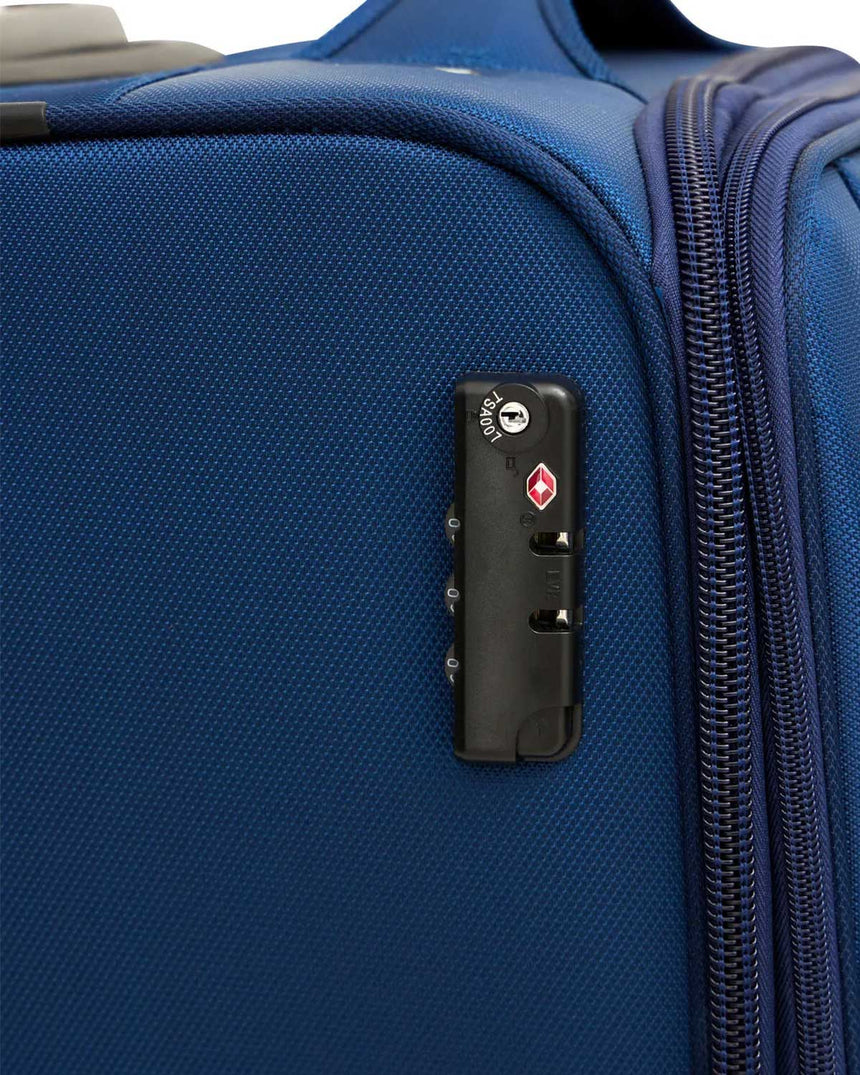 Us Polo Assn Geniş İç Hacimli Orta Boy Kumaş Valiz Lacivert