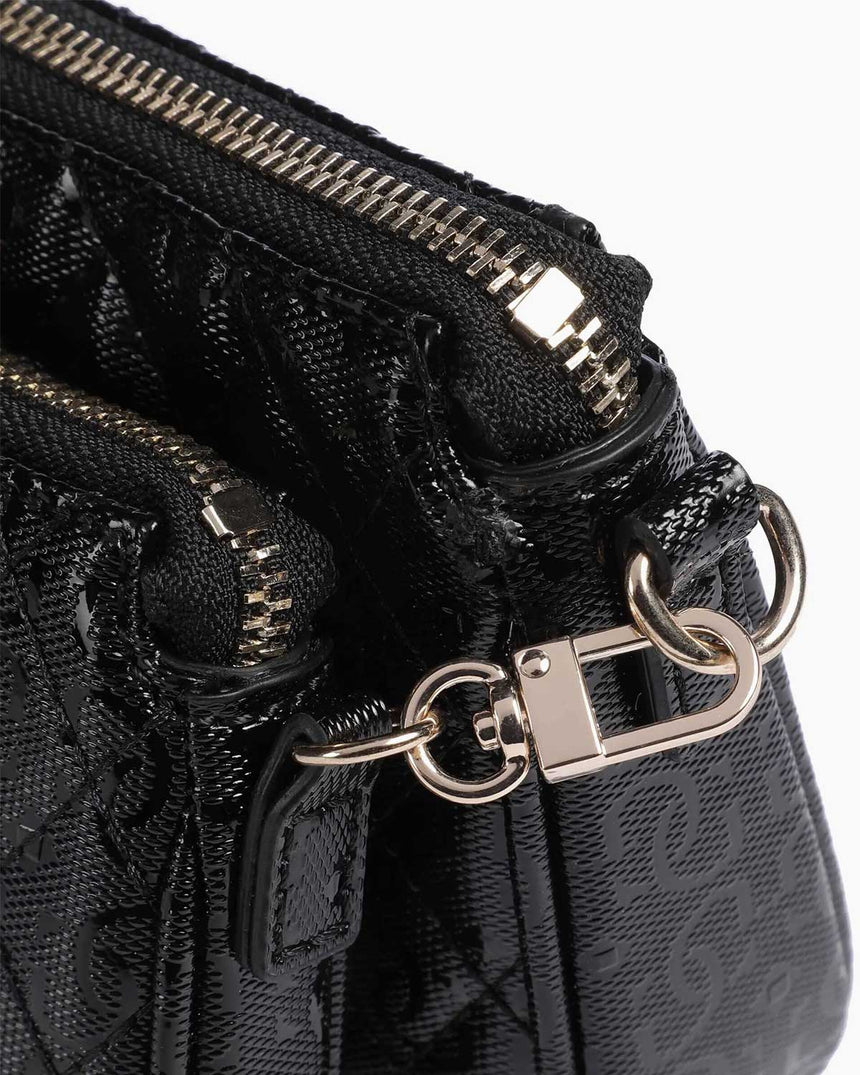 Guess Small Zincir Detaylı Çapraz Askılı Çanta Black