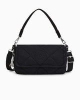 Kipling Aras Quilted Shoulder Bag Omuz Çantası Cosmic Black