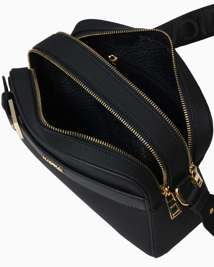 Nautica Ladies Logolu Omuz Çantası Siyah