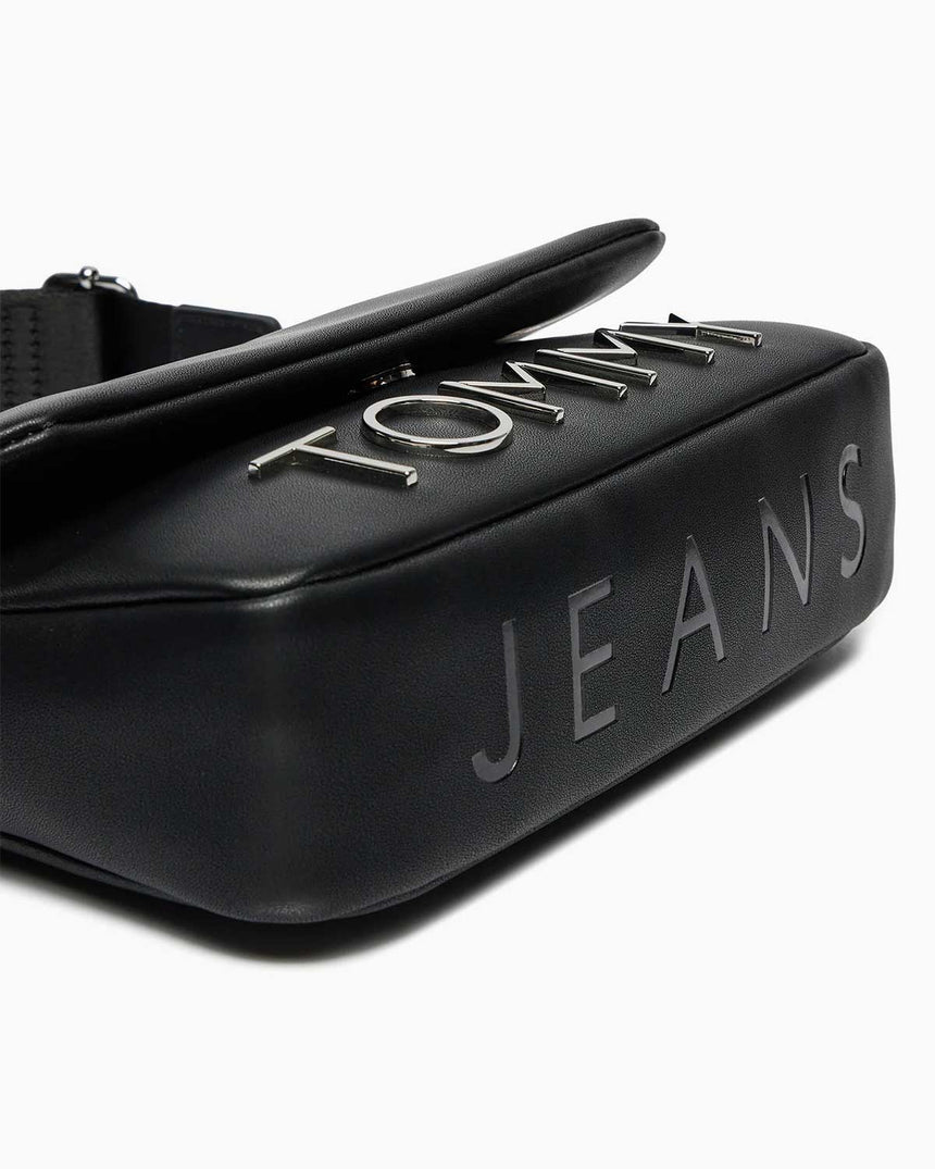 Tommy Hilfiger Bold Elongated Mini Omuz Çantası Black