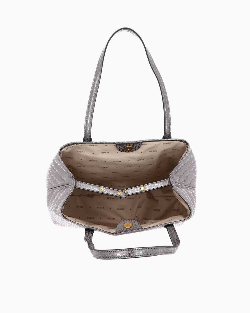 Guess Vikky Tote Omuz Çantası Pewter