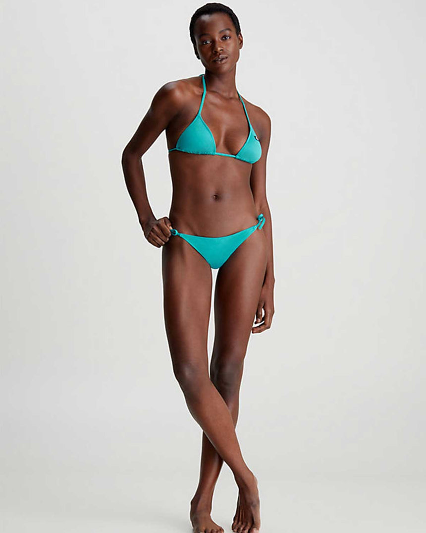 Calvin Klein Triangle Swim Tops Bikini Üstü Blue