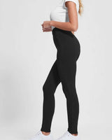 Guess Allie Scuba Çizgi Şeritli Tayt Jet Black A996