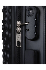 ÇÇS Kroko Kabartma Doku Büyük Boy Valiz Siyah