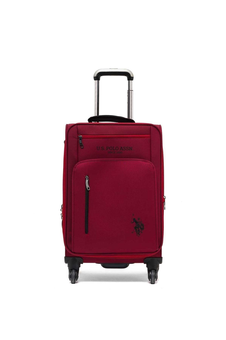U.S Polo Assn. Çok Gözlü Kabin Boy Valiz Bordo