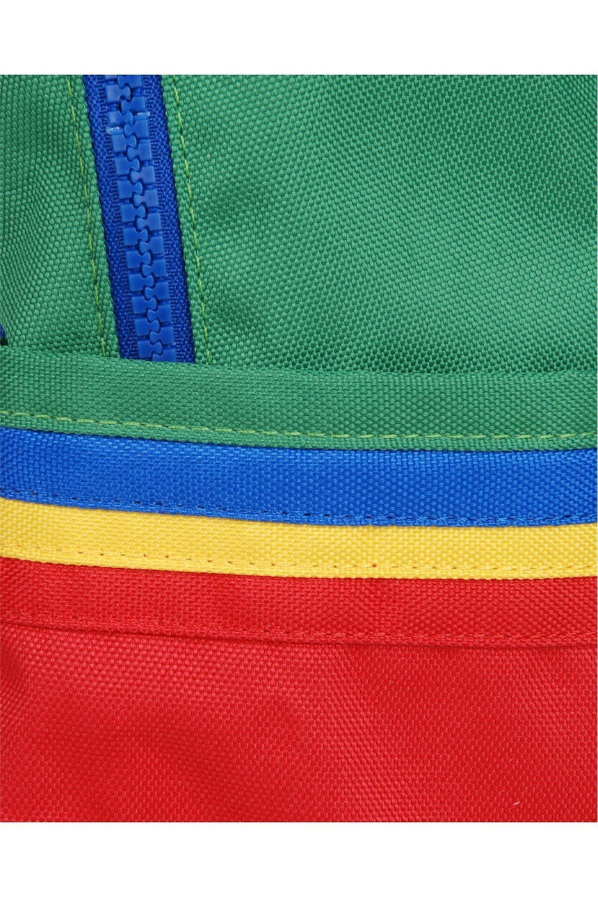 Benetton Ön Bölmeli Sırt Çantası Kırmızı - Yeşil