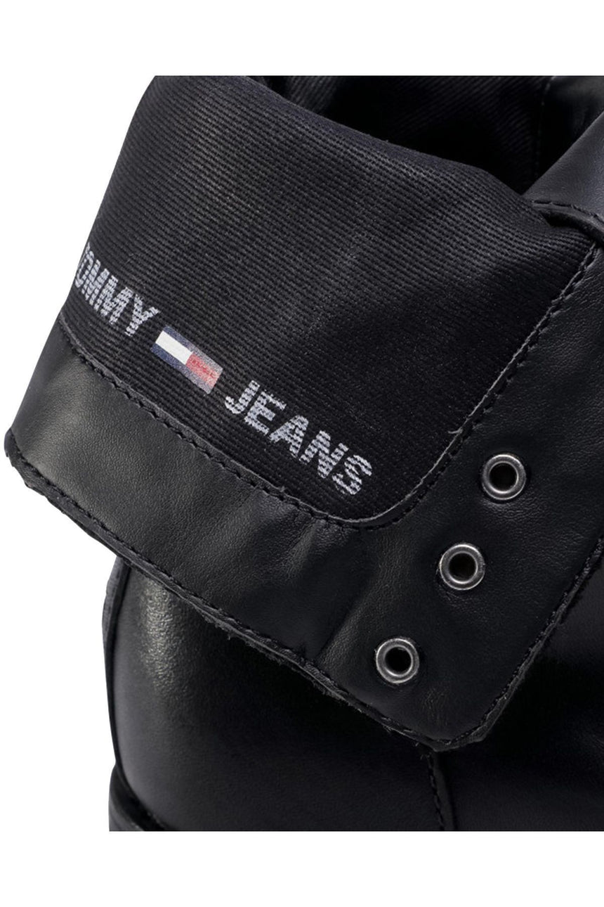 Tommy Hilfiger Essential Dressed Lace Up Boot Kadın Bot Black