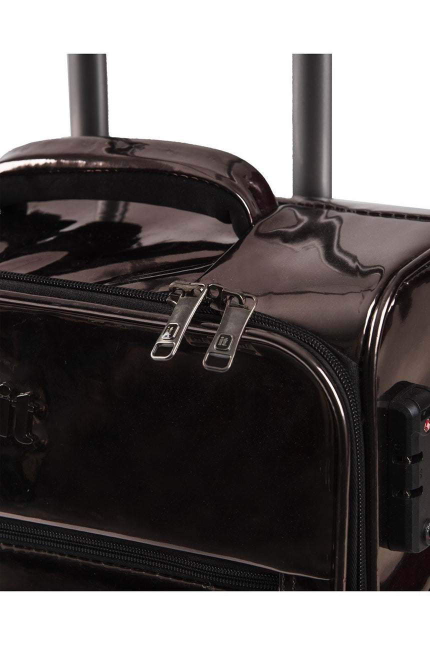 It Luggage Shimmer Metallic Gun