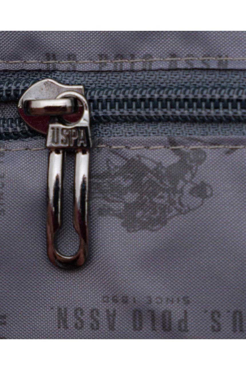 U.s Polo Assn Metal Logo Baskılı Erkek Bel Çantası Siyah