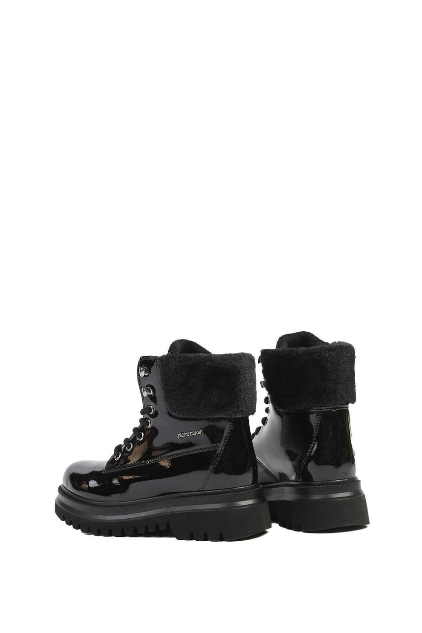 Pierre Cardin Polarlı Bot Rugan Siyah