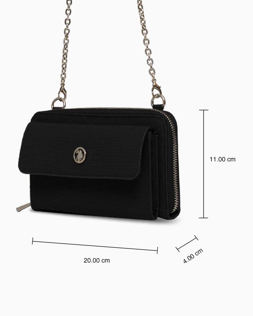 Us Polo Assn Logolu Omuz Çantası Siyah