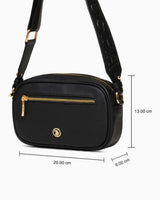 Us Polo Assn Logo Detaylı Çapraz Askılı Çanta Siyah