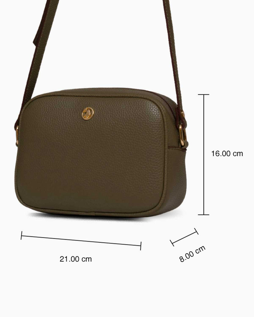 Us Polo Assn Logolu Omuz Çantası Haki