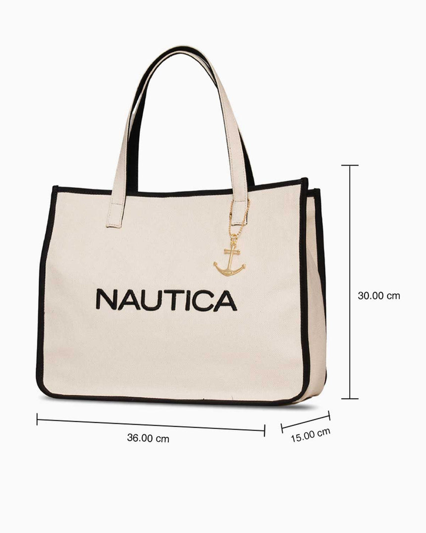 Nautica Ladies Çapraz Askılı Çanta Bej - Siyah
