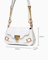 Us Polo Assn Logo Detaylı Çapraz Askılı Çanta Beyaz